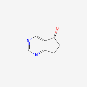 molecular formula C7H6N2O B12972848 6,7-Dihydro-5H-cyclopenta[d]pyrimidin-5-one 