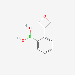 molecular formula C9H11BO3 B12972852 (2-(Oxetan-3-yl)phenyl)boronic acid 