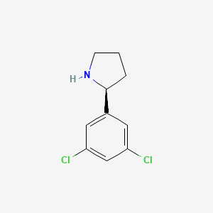 molecular formula C10H11Cl2N B12972856 (S)-2-(3,5-Dichlorophenyl)pyrrolidine 