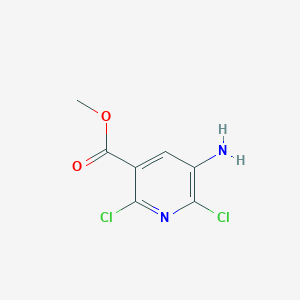 molecular formula C7H6Cl2N2O2 B12972878 Methyl 5-amino-2,6-dichloronicotinate 