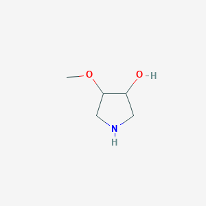 molecular formula C5H11NO2 B12972892 4-Methoxypyrrolidin-3-ol 