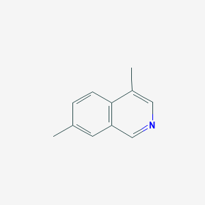 molecular formula C11H11N B12972895 4,7-Dimethylisoquinoline 