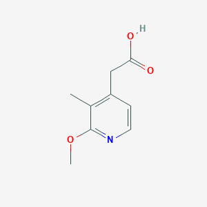 molecular formula C9H11NO3 B12972908 2-(2-Methoxy-3-methylpyridin-4-yl)acetic acid 