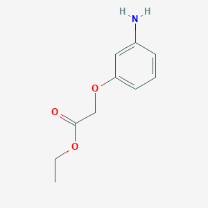 molecular formula C10H14ClNO3 B1297293 Ethyl 2-(3-aminophenoxy)acetate CAS No. 5544-78-5