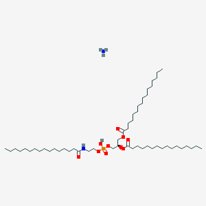 molecular formula C53H107N2O9P B012973 Ammonium (R)-2,3-bis(palmitoyloxy)propyl (2-palmitamidoethyl) phosphate CAS No. 108321-22-8