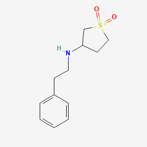 molecular formula C12H17NO2S B1297301 3-(Phenethylamino)tetrahydrothiophene 1,1-dioxide CAS No. 453576-58-4
