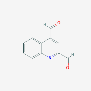 molecular formula C11H7NO2 B12973022 Quinoline-2,4-dicarbaldehyde 