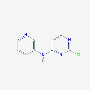 molecular formula C9H7ClN4 B12973035 2-Chloro-N-(pyridin-3-yl)pyrimidin-4-amine 