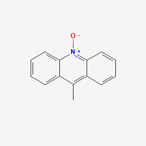 molecular formula C14H11NO B12973065 Acridine, 9-methyl-, 10-oxide CAS No. 10228-94-1