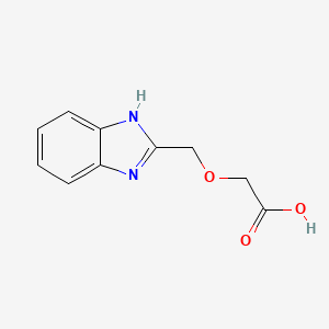 molecular formula C10H10N2O3 B1297309 (1h-Benzimidazol-2-ylmethoxy)acetic acid CAS No. 783284-17-3