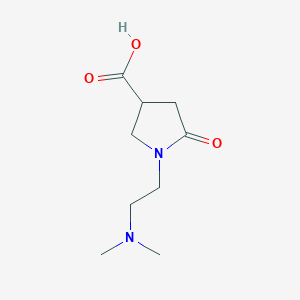 molecular formula C9H16N2O3 B1297311 1-[2-(Dimethylamino)ethyl]-5-oxopyrrolidine-3-carboxylic acid CAS No. 856437-22-4