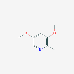 molecular formula C8H11NO2 B12973140 3,5-Dimethoxy-2-methylpyridine 