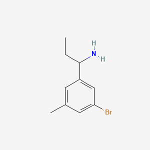 molecular formula C10H14BrN B12973163 1-(3-Bromo-5-methylphenyl)propan-1-amine 