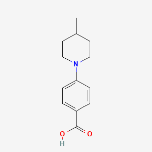 molecular formula C13H17NO2 B1297317 4-(4-Methylpiperidin-1-yl)benzoic acid CAS No. 97096-92-9