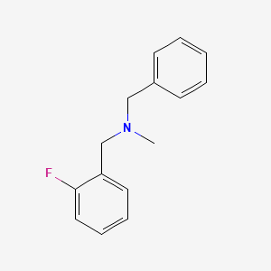 molecular formula C15H16FN B1297320 N-benzyl-1-(2-fluorophenyl)-N-methylmethanamine CAS No. 401-35-4
