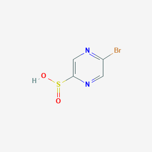 molecular formula C4H3BrN2O2S B12973224 5-Bromopyrazine-2-sulfinic acid 