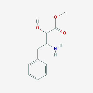 molecular formula C11H15NO3 B12973252 Methyl 3-amino-2-hydroxy-4-phenylbutanoate 