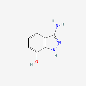 molecular formula C7H7N3O B12973258 3-Amino-1H-indazol-7-ol 