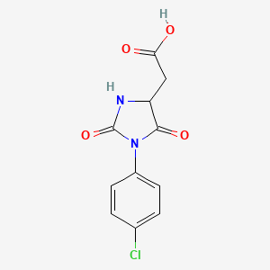 [1-(4-Chloro-phenyl)-2,5-dioxo-imidazolidin-4-yl]-acetic acid