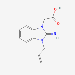 molecular formula C12H14BrN3O2 B1297330 (3-Allyl-2-imino-2,3-dihydro-benzoimidazol-1-yl)-acetic acid CAS No. 435342-05-5