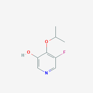 molecular formula C8H10FNO2 B12973316 5-Fluoro-4-propan-2-yloxypyridin-3-ol 