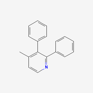molecular formula C18H15N B12973320 4-Methyl-2,3-diphenylpyridine 