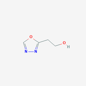 molecular formula C4H6N2O2 B12973378 2-(1,3,4-Oxadiazol-2-yl)ethanol CAS No. 1378823-96-1