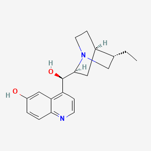 molecular formula C19H24N2O2 B12973394 4-((R)-((1S,2S,4R,5S)-5-Ethylquinuclidin-2-yl)(hydroxy)methyl)quinolin-6-ol 