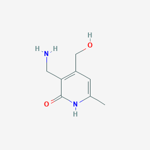 molecular formula C8H12N2O2 B12973397 3-(Aminomethyl)-4-(hydroxymethyl)-6-methylpyridin-2(1H)-one 