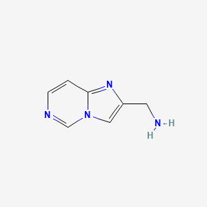 molecular formula C7H8N4 B12973535 Imidazo[1,2-c]pyrimidin-2-ylmethanamine 
