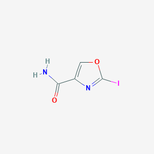 molecular formula C4H3IN2O2 B12973582 2-Iodooxazole-4-carboxamide 