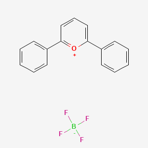 molecular formula C17H13BF4O B12973595 2,6-Diphenylpyrylium tetrafluoroborate 