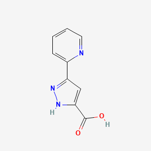 molecular formula C9H7N3O2 B1297360 5-Pyridin-2-yl-1H-pyrazole-3-carboxylic acid CAS No. 374064-02-5