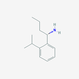 molecular formula C13H21N B12973623 (S)-1-(2-Isopropylphenyl)butan-1-amine 