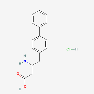 molecular formula C16H18ClNO2 B12973646 4-([1,1'-Biphenyl]-4-yl)-3-aminobutanoic acid hydrochloride 
