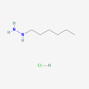 molecular formula C6H17ClN2 B12973653 Hexylhydrazine hydrochloride 