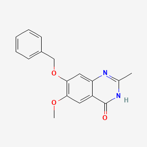 molecular formula C17H16N2O3 B12973676 7-(Benzyloxy)-6-methoxy-2-methylquinazolin-4(3H)-one 