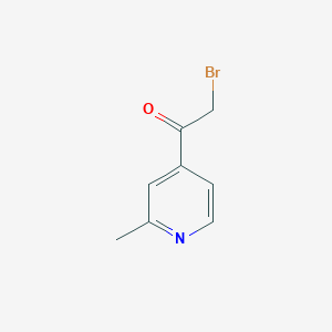 molecular formula C8H8BrNO B12973684 2-Bromo-1-(2-methyl-4-pyridinyl)ethanone 