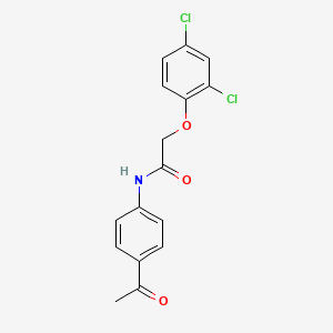 molecular formula C16H13Cl2NO3 B1297370 N-(4-acetylphenyl)-2-(2,4-dichlorophenoxy)acetamide CAS No. 139194-57-3