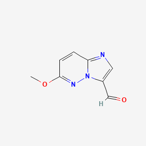 molecular formula C8H7N3O2 B12973713 6-Methoxyimidazo[1,2-b]pyridazine-3-carbaldehyde 