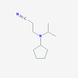 molecular formula C11H20N2 B12973765 3-(Cyclopentyl(isopropyl)amino)propanenitrile 