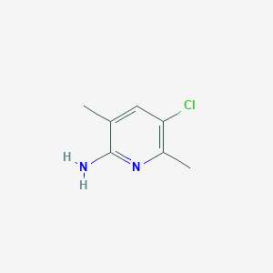 molecular formula C7H9ClN2 B12973795 5-Chloro-3,6-dimethylpyridin-2-amine 