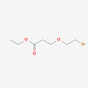 molecular formula C7H13BrO3 B12973801 Ethyl 3-(2-bromoethoxy)propanoate 