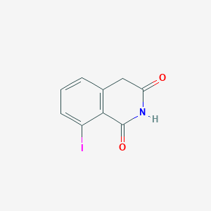 molecular formula C9H6INO2 B12973816 8-Iodoisoquinoline-1,3(2H,4H)-dione 