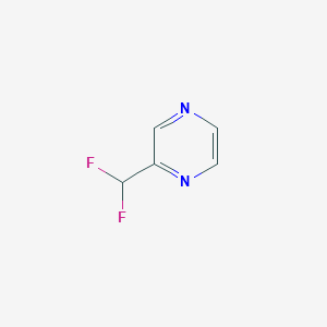 molecular formula C5H4F2N2 B12973824 2-(Difluoromethyl)pyrazine 