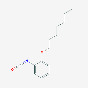 molecular formula C14H19NO2 B12973830 1-(Heptyloxy)-2-isocyanatobenzene CAS No. 55792-35-3