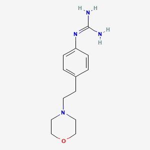 molecular formula C13H20N4O B12973876 1-(4-(2-Morpholinoethyl)phenyl)guanidine 