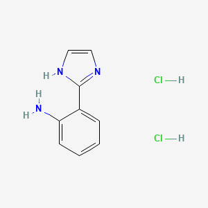 molecular formula C9H11Cl2N3 B12973898 2-(1H-Imidazol-2-yl)aniline dihydrochloride 