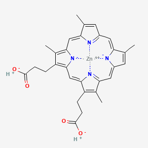 molecular formula C30H28N4O4Zn B12973929 Zn(II) Deuteroporphyrin IX 