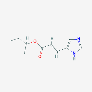 molecular formula C10H14N2O2 B12973951 sec-Butyl (E)-3-(1H-imidazol-5-yl)acrylate 